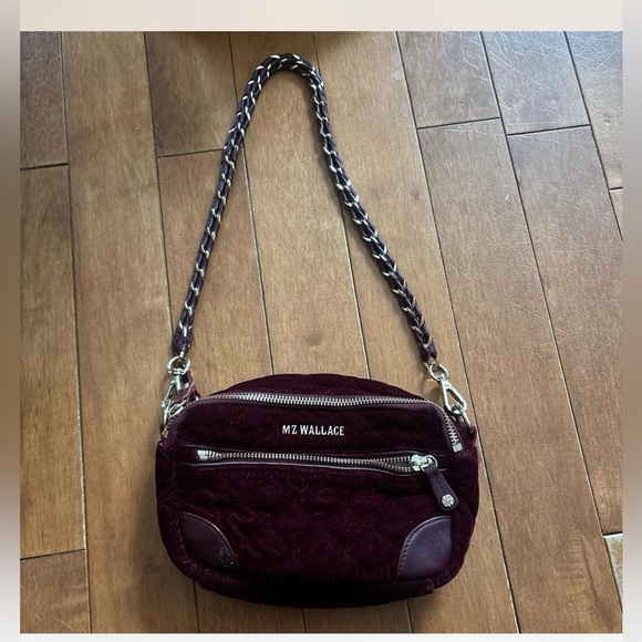 MZ Wallace Velvet Leather HandBag in Velvet - Picture 9 of 10